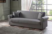 Storage gray leatherette sofa by Istikbal additional picture 2