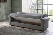 Storage gray leatherette sofa by Istikbal additional picture 3