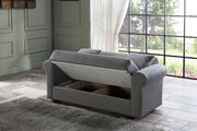 Storage gray leatherette sofa by Istikbal additional picture 9