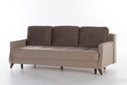 Storage light brown microfiber sofa bed by Istikbal additional picture 2