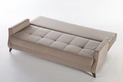 Storage light brown microfiber sofa bed by Istikbal additional picture 4
