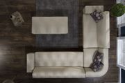 Cream pu leather modular 3pcs sectional sofa by Istikbal additional picture 2