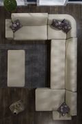 Cream pu leather modular 4pcs sectional sofa by Istikbal additional picture 2