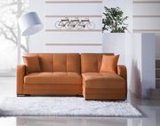 Small sectional sofa in orange w/ sleeper/storage by Istikbal additional picture 2