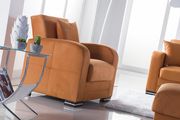 Small sectional sofa in orange w/ sleeper/storage by Istikbal additional picture 4