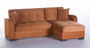 Small sectional sofa in orange w/ sleeper/storage by Istikbal additional picture 5
