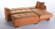 Small sectional sofa in orange w/ sleeper/storage by Istikbal additional picture 8