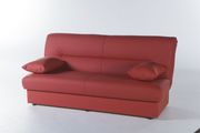 Red fabric sofa bed w/ storage by Istikbal additional picture 2
