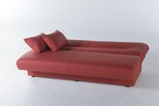Red fabric sofa bed w/ storage by Istikbal additional picture 4