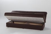 Chocolate fabric sofa bed w/ storage by Istikbal additional picture 6