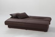 Chocolate fabric sofa bed w/ storage by Istikbal additional picture 7