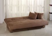Truffle brown fabric sofa bed w/ storage by Istikbal additional picture 3