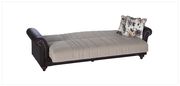 Beige casual style fabric storage sofa w/ bed by Istikbal additional picture 5