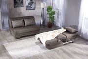 Convertible brown fabric loveseat w/ storage by Istikbal additional picture 6