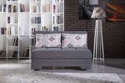 Convertible gray microfiber loveseat w/ storage by Istikbal additional picture 4