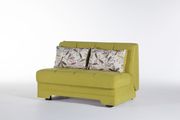 Convertible green microfiber loveseat w/ storage by Istikbal additional picture 2