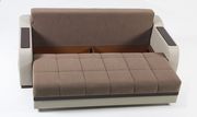 Detailed brown fabric casual sofa bed w/ storage additional photo 3 of 5