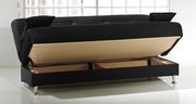 Modern affordable black fabric sleeper sofa bed additional photo 2 of 2