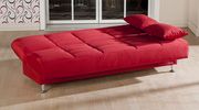 Modern affordable red fabric sleeper sofa bed additional photo 4 of 3