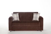 Yennifer brown casual style sofa bed loveseat additional photo 4 of 6
