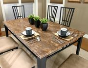 Rectangular faux marble top table 5pcs set by Cramco additional picture 2