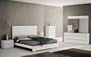 High gloss white king bed by Whiteline  additional picture 2