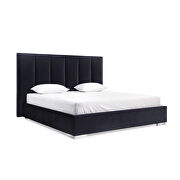 Black velvet king bed by Whiteline  additional picture 2