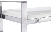 Sorrento bench white faux leather by Whiteline  additional picture 3