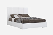 High gloss white queen bed additional photo 5 of 4