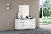 High gloss white queen bed by Whiteline  additional picture 5