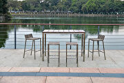 Stone indoor/outdoor bar table by Whiteline  additional picture 2