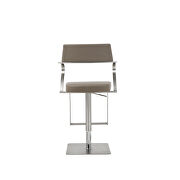 Zuri barstool taupe adjustable height by Whiteline  additional picture 7