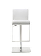 Clay barstool white adjustable height by Whiteline  additional picture 4
