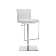 Clay barstool white adjustable height by Whiteline  additional picture 5