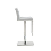 Clay barstool white adjustable height by Whiteline  additional picture 6