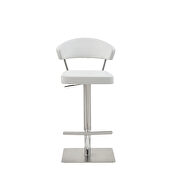 Maureen barstool white adjustable height by Whiteline  additional picture 4
