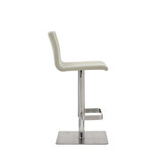 Watson barstool light gray faux leather by Whiteline  additional picture 7
