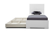 Anna bed twin trundle, high gloss white by Whiteline  additional picture 3