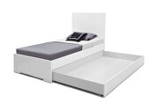 Anna bed twin trundle, high gloss white by Whiteline  additional picture 5