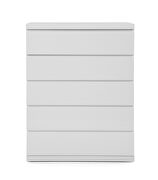 Anna chest of 5 drawers high gloss white additional photo 3 of 3
