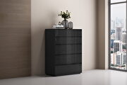 Malibu chest of drawers high gloss gray by Whiteline  additional picture 3