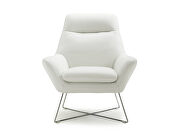 Daiana chair white top grain Italian leather by Whiteline  additional picture 2