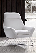 Daiana chair white top grain Italian leather by Whiteline  additional picture 5