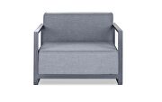 Sensation indoor/outdoor gray chair with arms additional photo 2 of 1