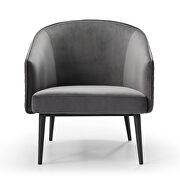 Boston leisure chair gray and dark gray by Whiteline  additional picture 2