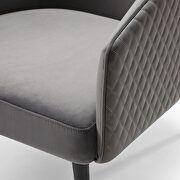 Boston leisure chair gray and dark gray by Whiteline  additional picture 4