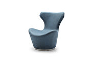 Easton swivel leisure chair, blue water proof fabric additional photo 5 of 4