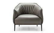 Benbow leisure chair, dark gray faux leather by Whiteline  additional picture 2