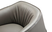 Benbow leisure chair, dark gray faux leather by Whiteline  additional picture 4