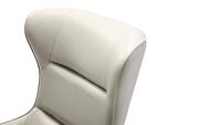 Wyatt leisure chair, light gray faux leather additional photo 4 of 3